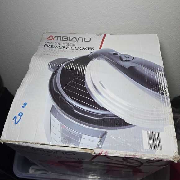 Ambiano Electric Digital Pressure Cooker 6 Qt 1000W Multi-Function Open Box - Picture 5 of 5